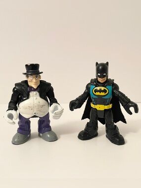 Imaginext DC Super Friends Batman & The Penguin Action Figure Toy Lot